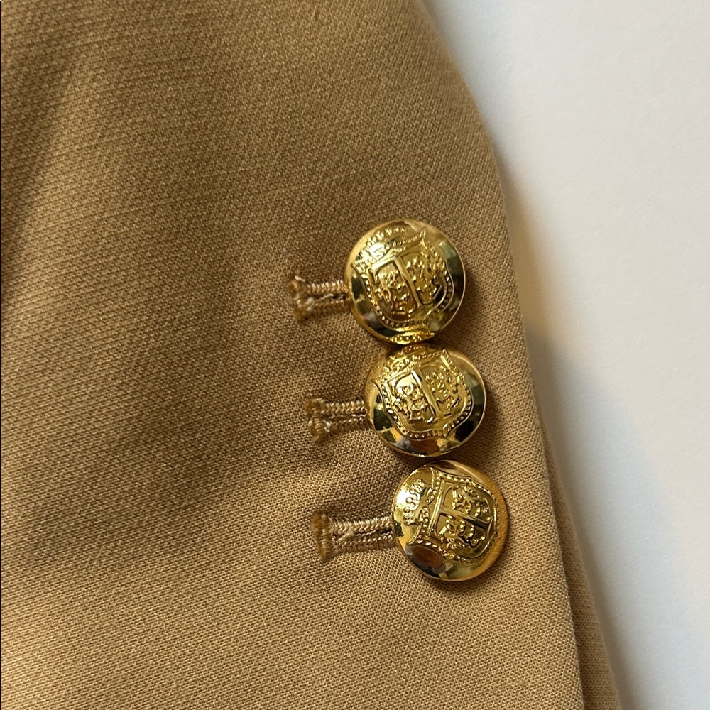 Talbots Camel Blazer with Gold Buttons - Picture 3 of 10